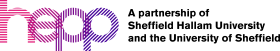 Hepp: A partership of Sheffield Hallam University and the University of Sheffield