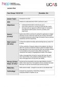 UCAS Lesson Plan & Presentation Resources