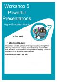 Workshop 5 HE Resources – Powerful Presentations