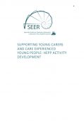 Supporting Young Carers and Care Experienced Young People: HEPP Activity Development