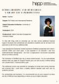Scholarships and Bursaries- A Graduate's Perspective