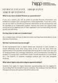 Student Finance- Frequently Asked Questions
